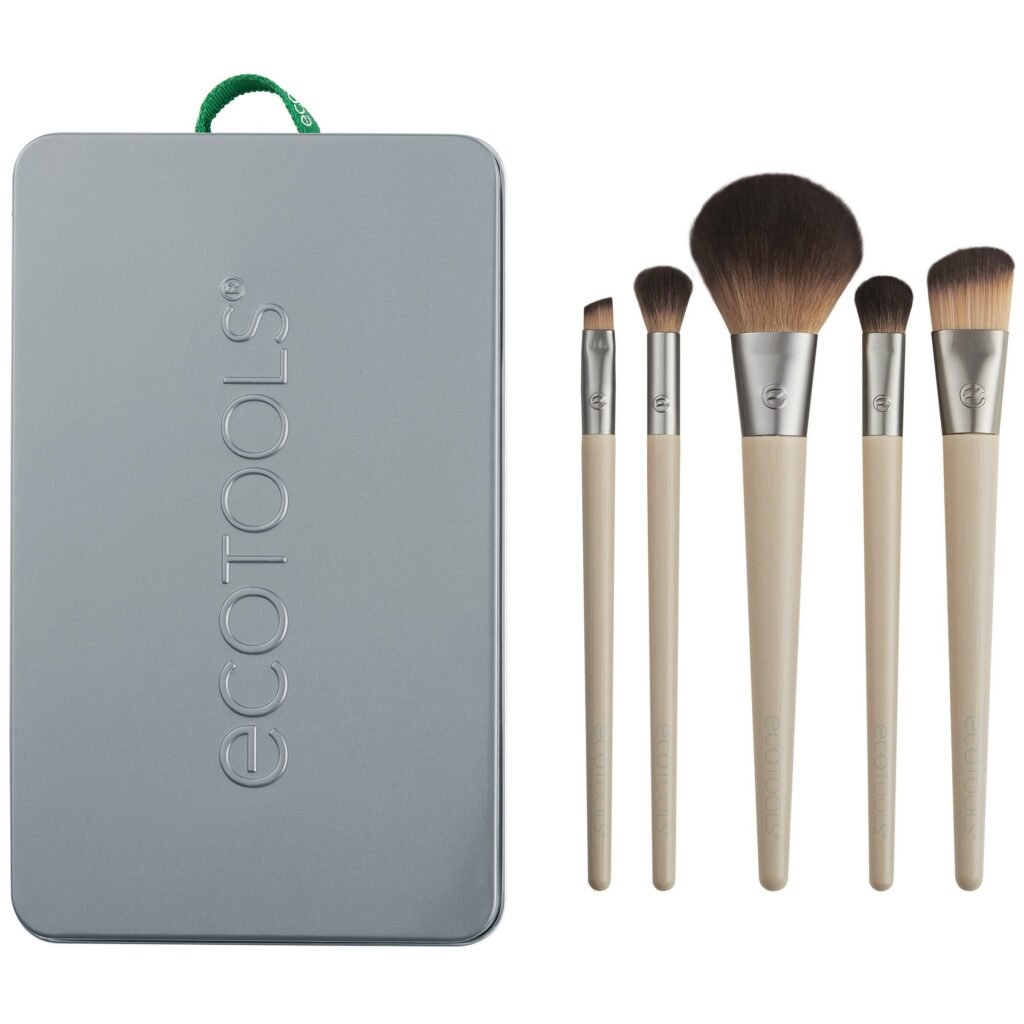 EcoTools brush set with silver storage case