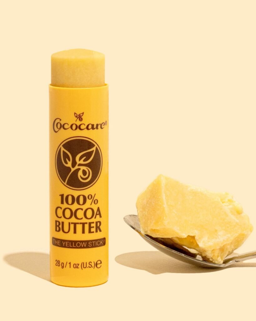 Cococare 100% Cocoa Butter stick and raw cocoa butter