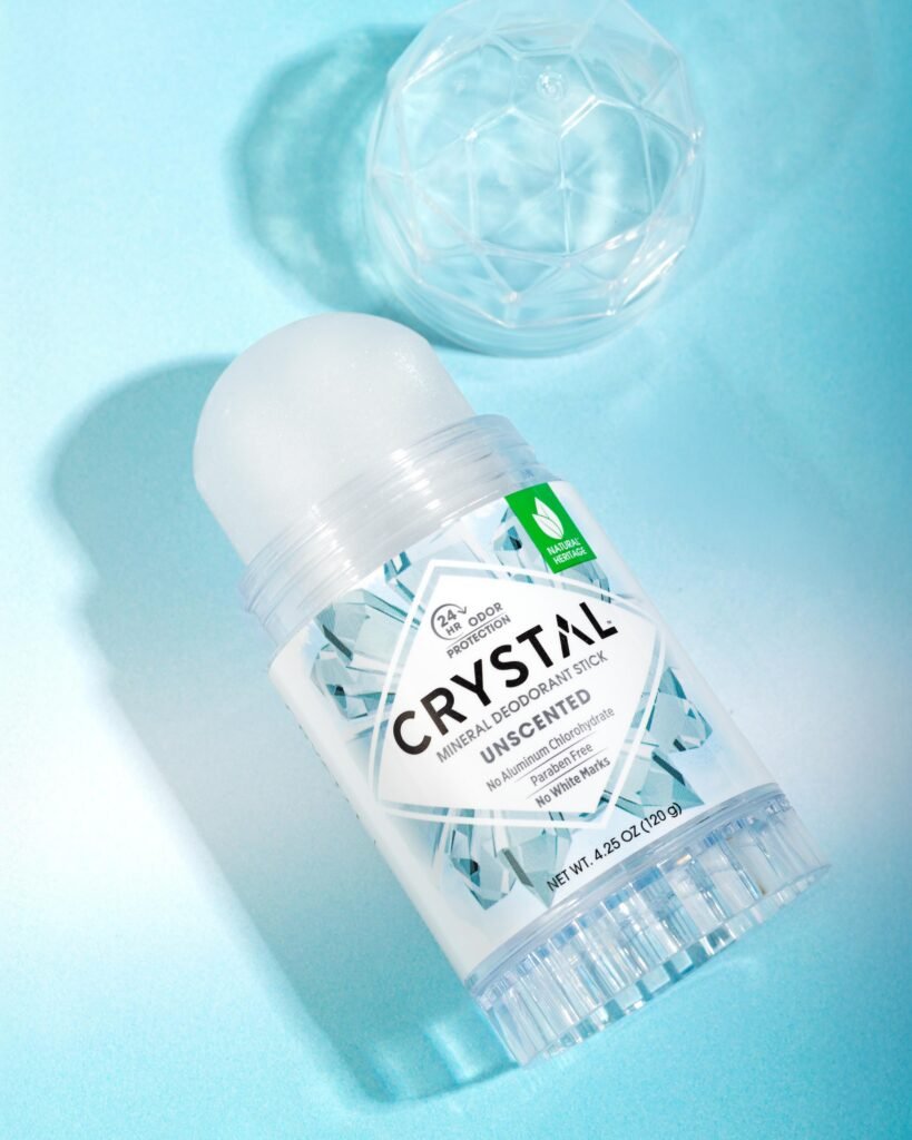 Crystal unscented mineral deodorant stick