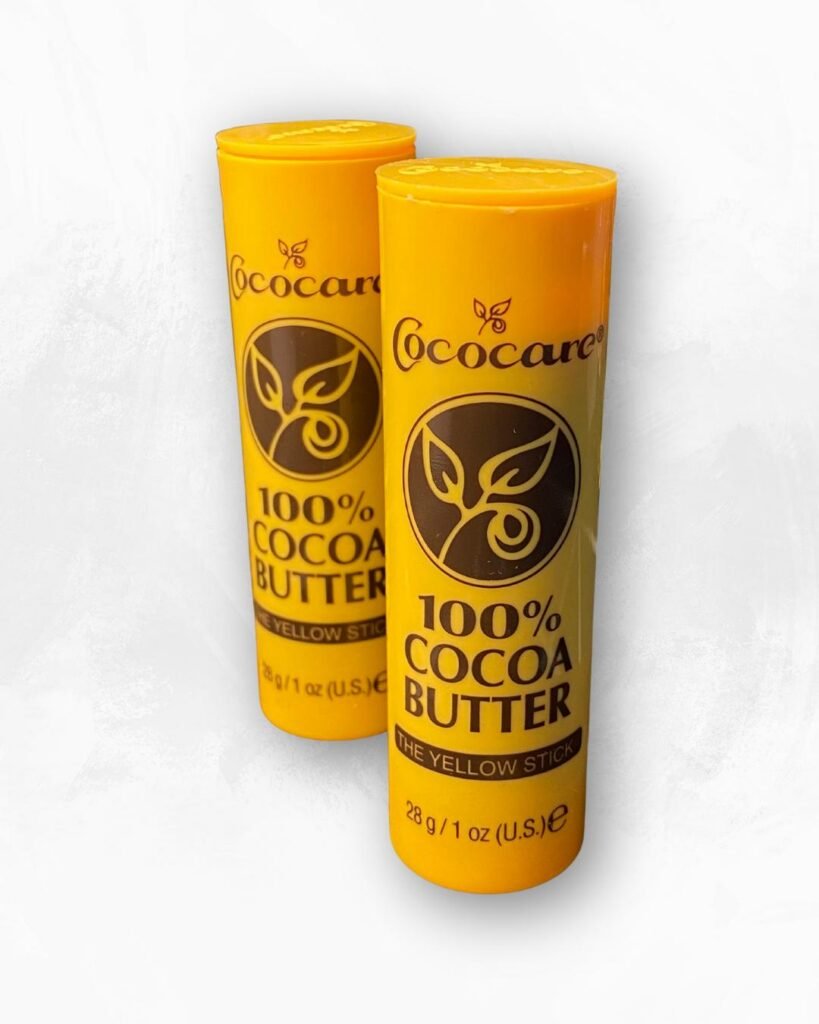 Two Cococare 100% Cocoa Butter sticks