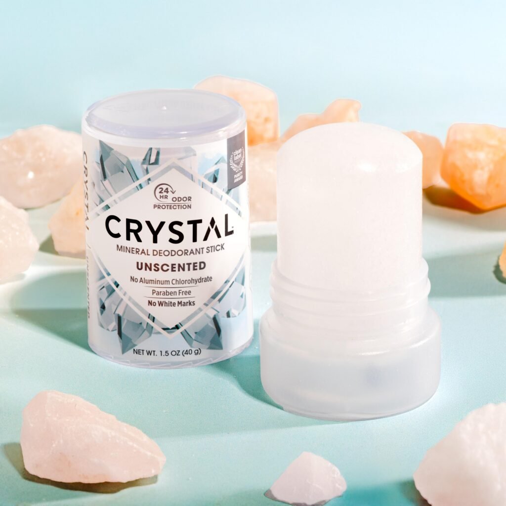 Crystal unscented mineral deodorant stick, 1.5 oz size