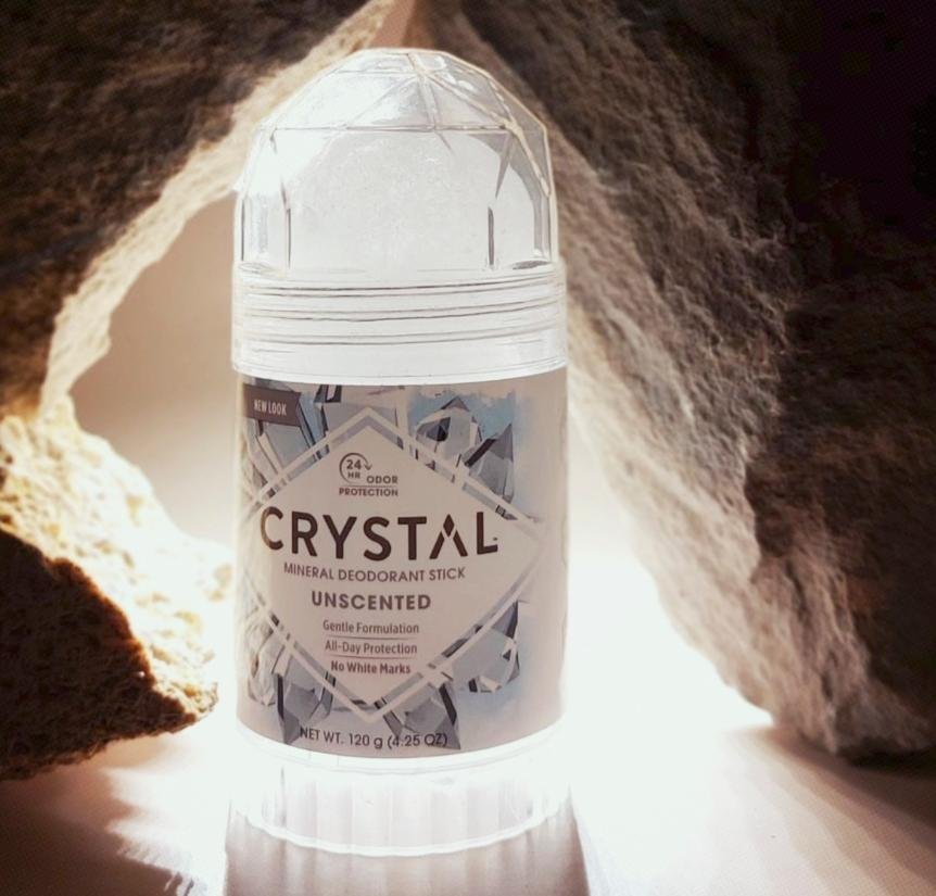 Crystal unscented mineral deodorant stick