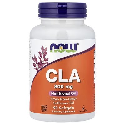 NOW Foods CLA 800 mg dietary supplement, 90 softgels