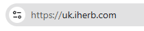 Example of an iHerb regional subdomain (uk.iherb.com)