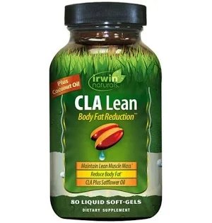 Irwin Naturals CLA Lean Body dietary supplement, 80 liquid soft-gels, with CLA and coconut oil