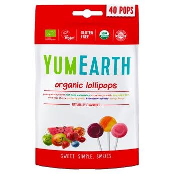 YumEarth organic lollipops, 40-count bag