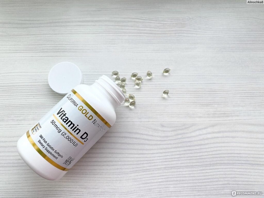 California Gold Nutrition Vitamin D3 2,000 IU softgels bottle
