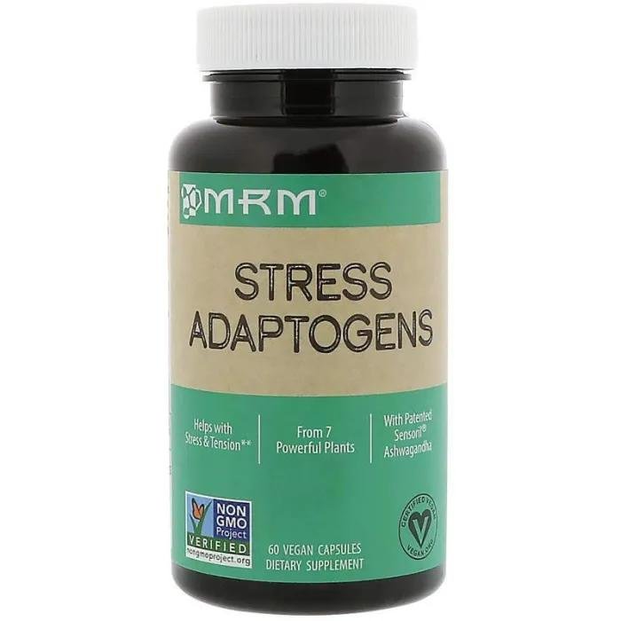 MRM Stress Adaptogens 60 vegan capsules supplement bottle