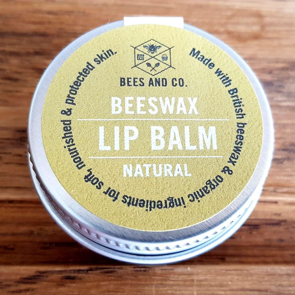 Bees and Co. Natural Beeswax Lip Balm tin