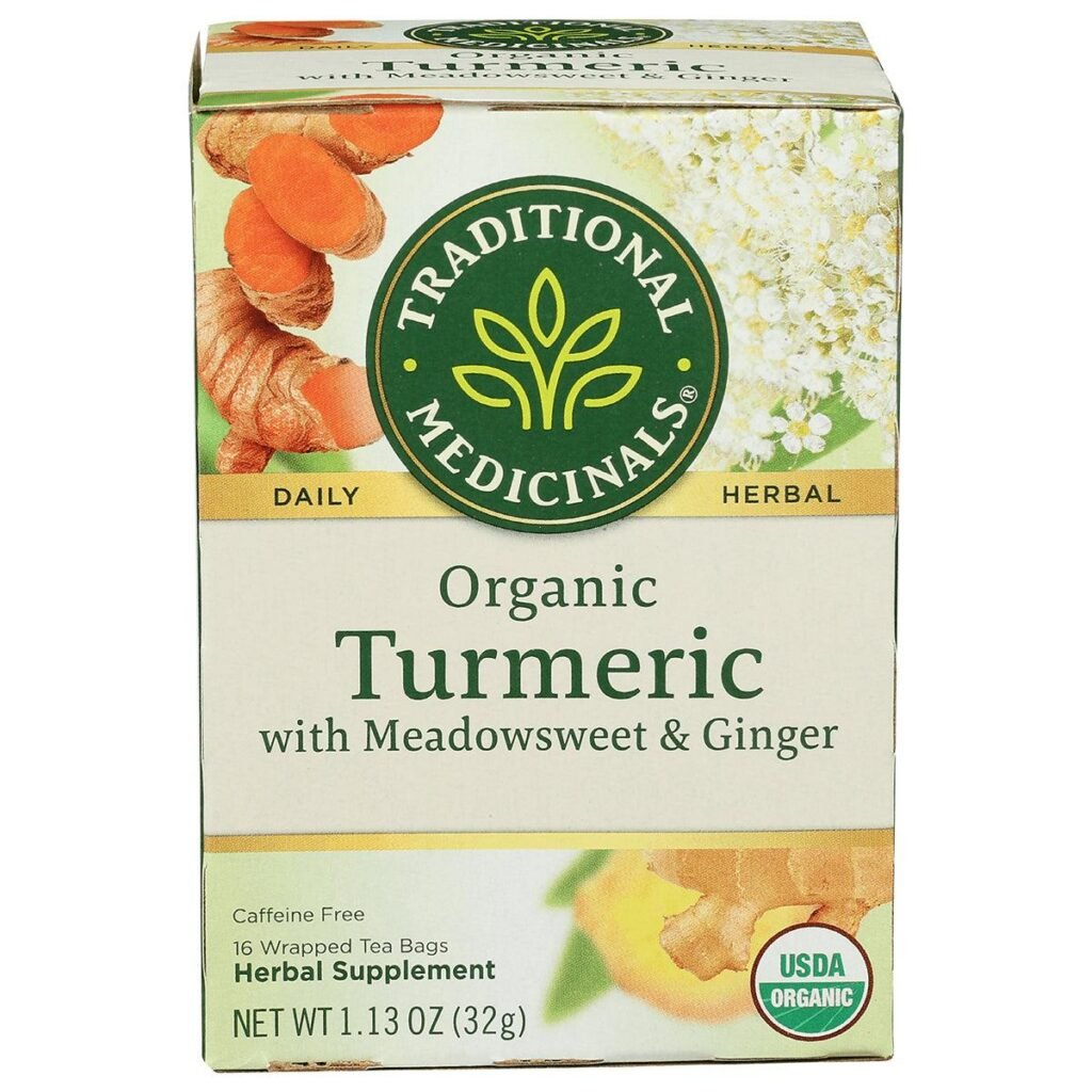 Traditional Medicinals Organic Turmeric with Meadowsweet & Ginger tea, 16 bags