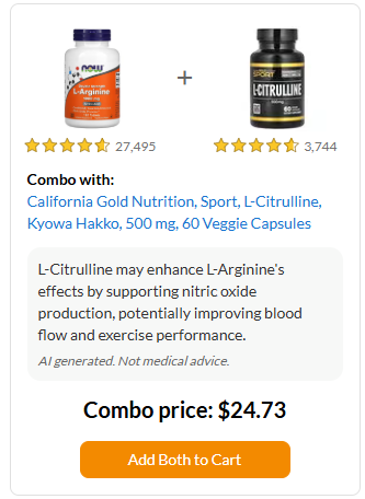Combo offer: L-Arginine + L-Citrulline