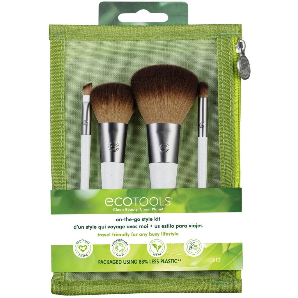 EcoTools 'On-the-Go Style Kit' with makeup brushes and travel pouch